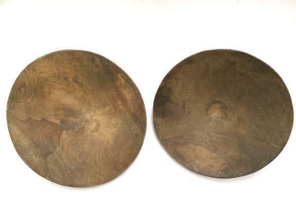 Gold Mining (1 Pair) 490mm Pan Panning Tray Wooden Ironwood Bowl Placer Mining Traditional Excavating Mineral