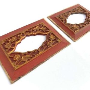 MIRROR FRAME (1 Pair) Chinese Panel Wood Wooden Wall Deco Sculpture Painting Carving