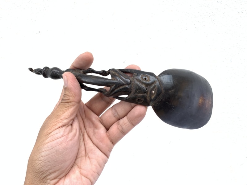 RARE XXL SPOON 240mm CATTLE HORN Native Scoop asian collection Artifact #3 RARE XXL SPOON 240mm CATTLE HORN Native Scoop asian collection Artifact #3