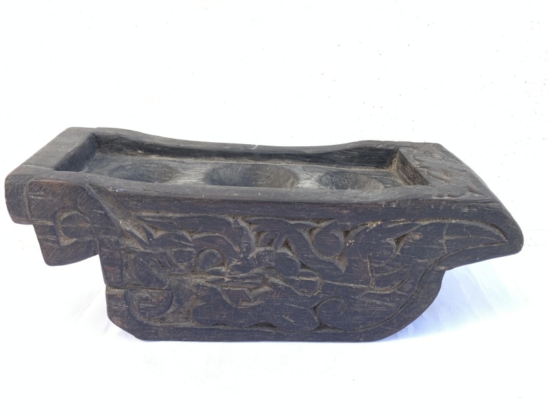 BORNEO IRONWOOD ARTIFACT 14 lb XXXL ANTIQUE MEDICINE TRAY Traditional Pounder Dayak Tribe Tribal BORNEO IRONWOOD ARTIFACT 14 lb XXXL ANTIQUE MEDICINE TRAY Traditional Pounder Dayak Tribe Tribal