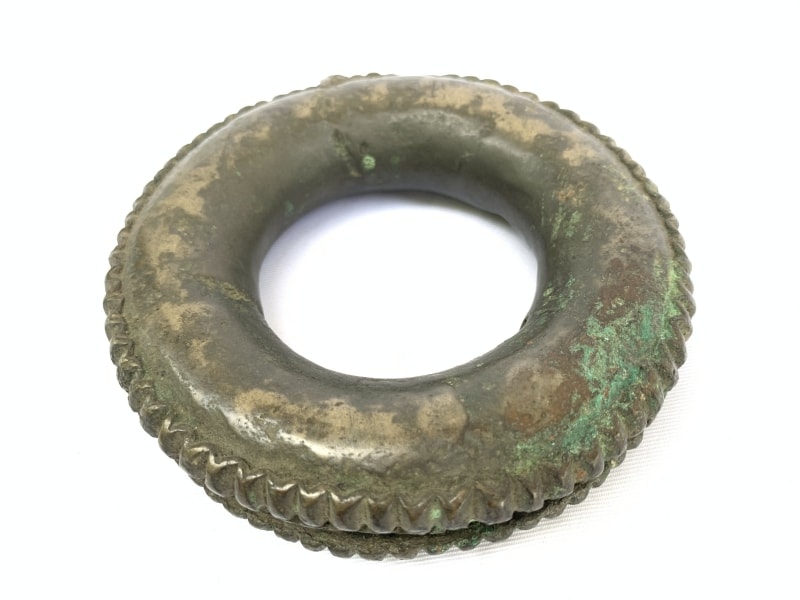#1 SOLID BRONZE Jewelry BRACELET Authentic Antique Dayak Girl Bangle Ornament #1 SOLID BRONZE Jewelry BRACELET Authentic Antique Dayak Girl Bangle Ornament