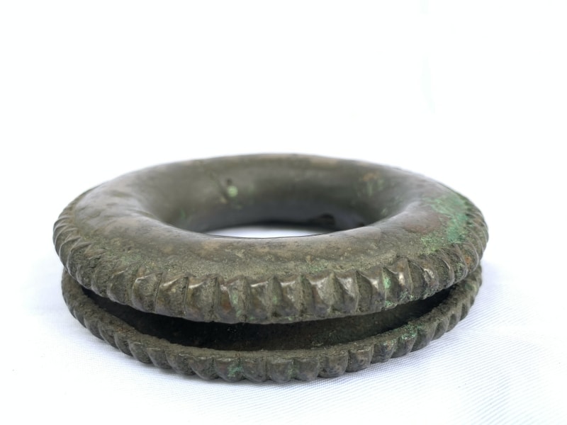 #1 SOLID BRONZE Jewelry BRACELET Authentic Antique Dayak Girl Bangle Ornament #1 SOLID BRONZE Jewelry BRACELET Authentic Antique Dayak Girl Bangle Ornament