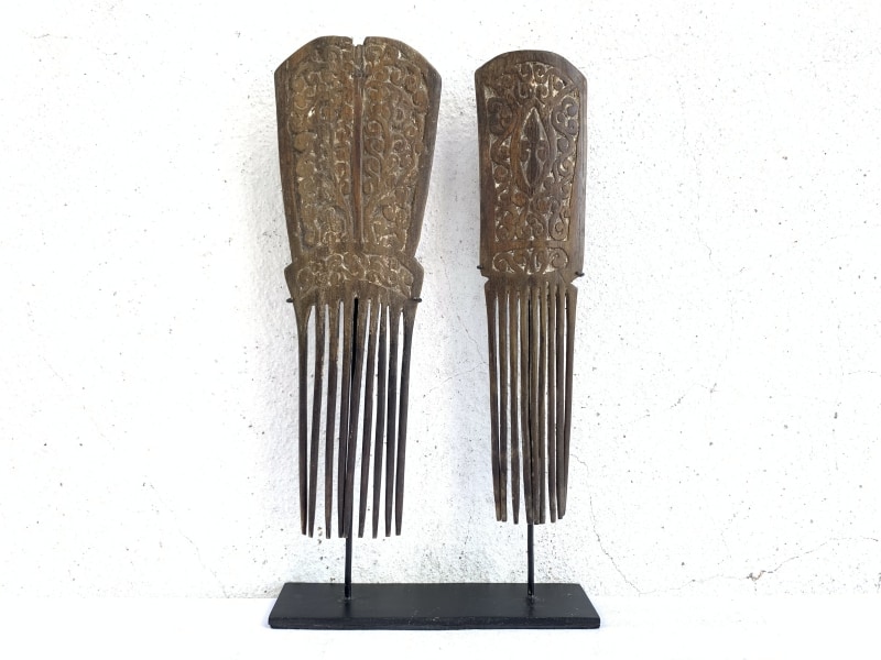 #3 TANIMBAR HAIRPIN 290mm On Stand Old Headdress Crown Comb Jewel Jewelry #3 TANIMBAR HAIRPIN 290mm On Stand Old Headdress Crown Comb Jewel Jewelry