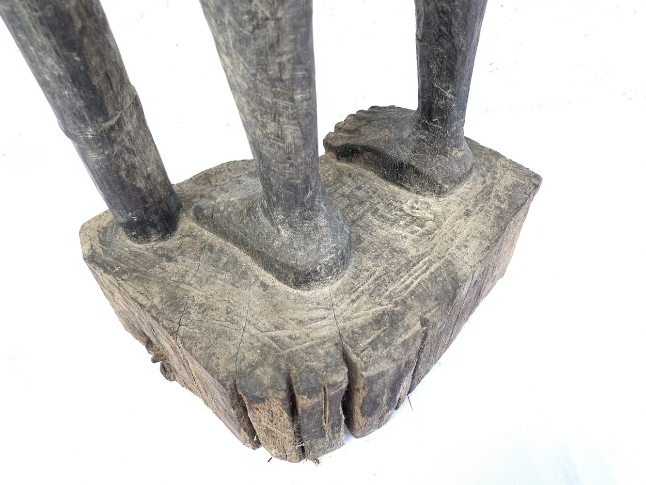 MASSIVE 840mm DAYAK WARRIOR and SPEAR Antique Sculpture Artifact Borneo Headhunter MASSIVE 840mm DAYAK WARRIOR and SPEAR Antique Sculpture Artifact Borneo Headhunter