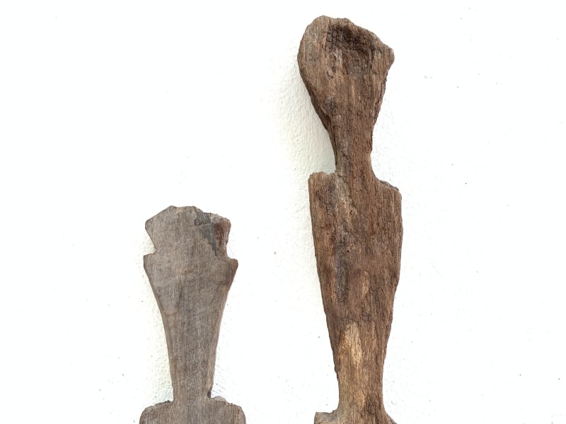 EXTREMELY AGED 540 and 700mm ANCESTRAL GUARDIAN ERODED STATUE Authentic Dayak EXTREMELY AGED 540 and 700mm ANCESTRAL GUARDIAN ERODED STATUE Authentic Dayak