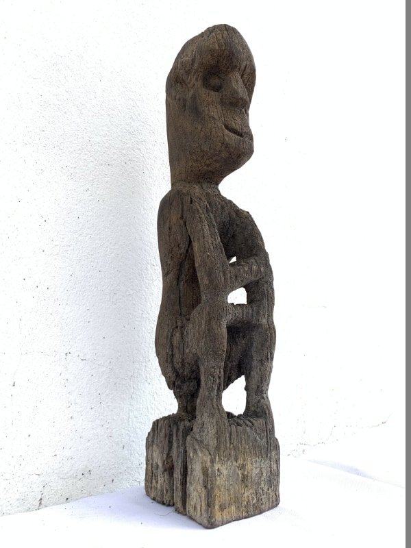 LUBOK BRUTAN BORNEO 420mm WEATHERED STATUE Antique tribal Sculpture LUBOK BRUTAN BORNEO 420mm WEATHERED STATUE Antique tribal Sculpture