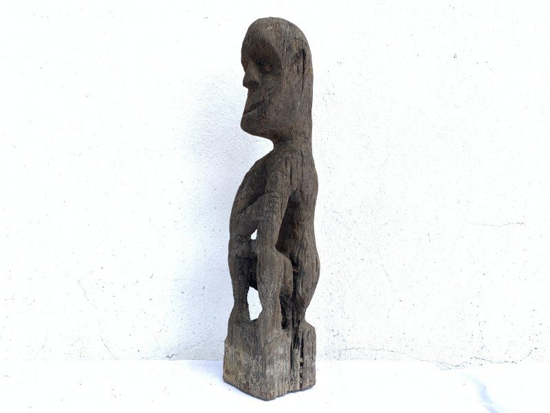 LUBOK BRUTAN BORNEO 420mm WEATHERED STATUE Antique tribal Sculpture LUBOK BRUTAN BORNEO 420mm WEATHERED STATUE Antique tribal Sculpture
