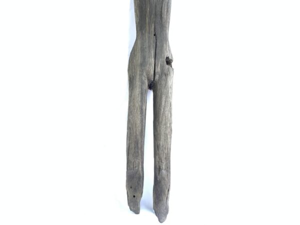 EXTREMELY AGED 850mm FEMALE WITH BREAST GUARDIAN garden sculpture Authentic Dayak Borneo