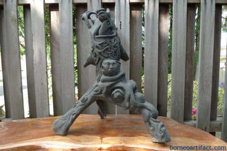 female version xl 660mm abstract dayak sculpture old statue wooden figure borneo FEMALEVERSIONXLmmABSTRACTDAYAKSCULPTUREOldStatueWoodenFigureBorneo