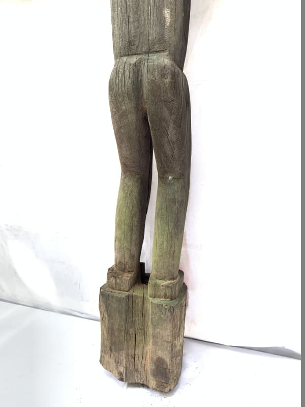 50 lb XXXL DAYAK STATUE 1240mm TALL Tribal statue Sculpture Borneo Dyak Native