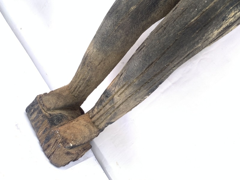 ANCESTRAL BORNEO STATUE 1000mm SCULPTURE Dayak Tribal Figure Wood AGED IRONWOOD ANCESTRAL BORNEO STATUE 1000mm SCULPTURE Dayak Tribal Figure Wood AGED IRONWOOD