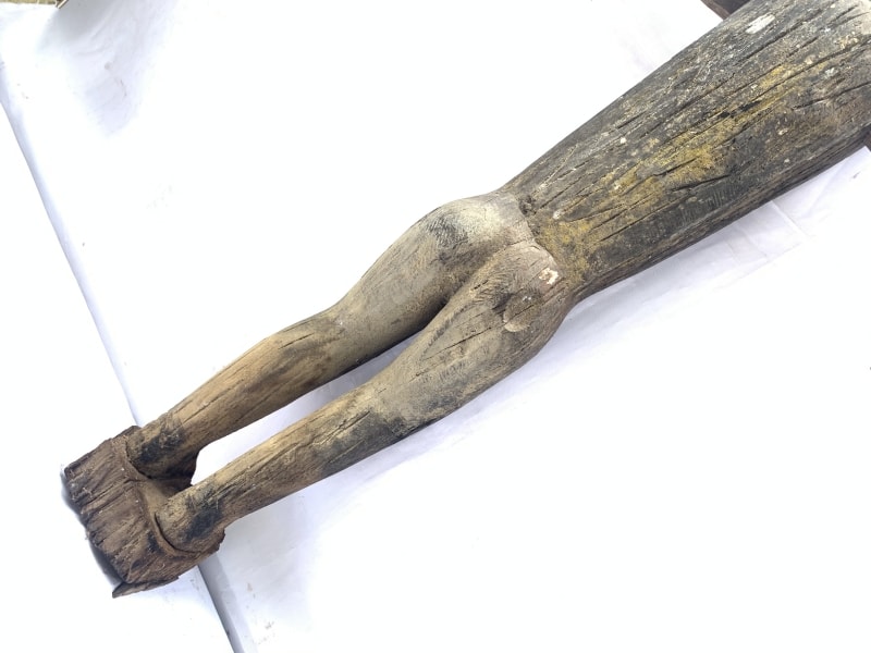 ANCESTRAL BORNEO STATUE 1000mm SCULPTURE Dayak Tribal Figure Wood AGED IRONWOOD ANCESTRAL BORNEO STATUE 1000mm SCULPTURE Dayak Tribal Figure Wood AGED IRONWOOD