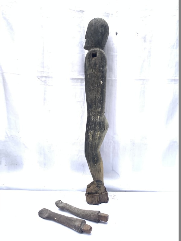ANCESTRAL BORNEO STATUE 1000mm SCULPTURE Dayak Tribal Figure Wood AGED IRONWOOD ANCESTRAL BORNEO STATUE 1000mm SCULPTURE Dayak Tribal Figure Wood AGED IRONWOOD