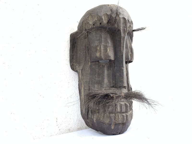 TOPENG DAYAK AHE 310mm PELAIK Native MASK Borneo Facial Face Dyak Tribe Artifact TOPENG DAYAK AHE 310mm PELAIK Native MASK Borneo Facial Face Dyak Tribe Artifact