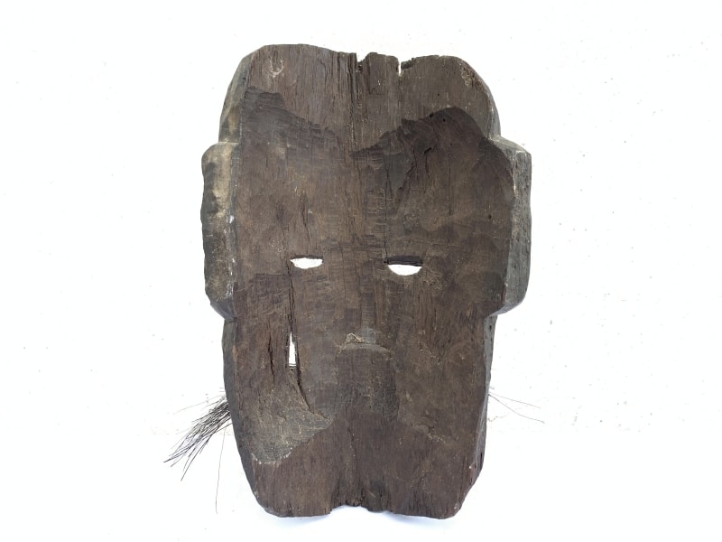 TOPENG DAYAK AHE 310mm PELAIK Native MASK Borneo Facial Face Dyak Tribe Artifact TOPENG DAYAK AHE 310mm PELAIK Native MASK Borneo Facial Face Dyak Tribe Artifact