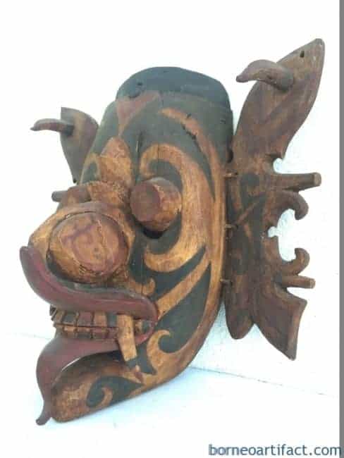 #5 dayak ghost hudoq mask office home bar pub wall deco craft topeng hudog dyak borneo #DAYAKGHOSTMASKOfficeHomeBarPubWallDecoCraftTOPENGHUDOGDYAKBORNEO