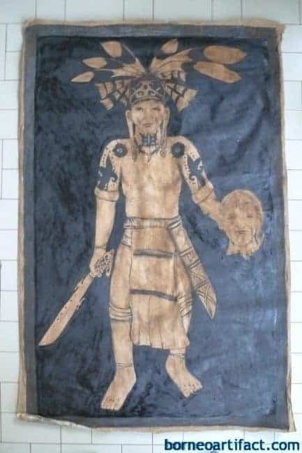 #3 oil painting: 1390 x 900mm dayak hunter figure sculpture art drawing headhunter #OILPAINTING:xmmDAYAKHUNTERFIGURESculptureDrawingHeadhunter