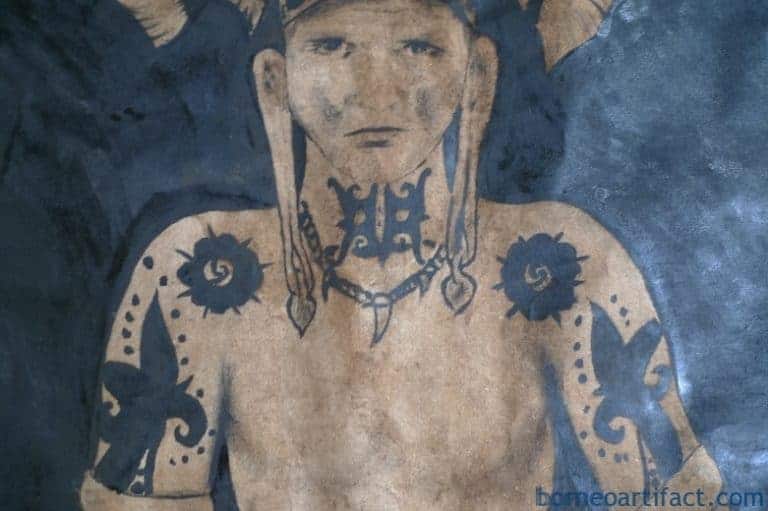 #3 oil painting: 1390 x 900mm dayak hunter figure sculpture art drawing headhunter #OILPAINTING:xmmDAYAKHUNTERFIGURESculptureDrawingHeadhunter