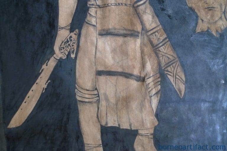 #3 oil painting: 1390 x 900mm dayak hunter figure sculpture art drawing headhunter #OILPAINTING:xmmDAYAKHUNTERFIGURESculptureDrawingHeadhunter