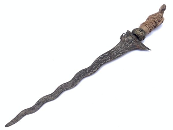 Antique Kris KERIS GARUDA BALI Balinese Weapon Knife Blade Dagger Sword Arms Hindu God