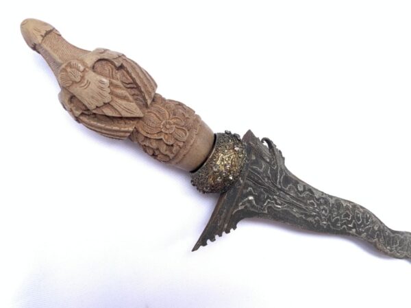 Antique Kris KERIS GARUDA BALI Balinese Weapon Knife Blade Dagger Sword Arms Hindu God