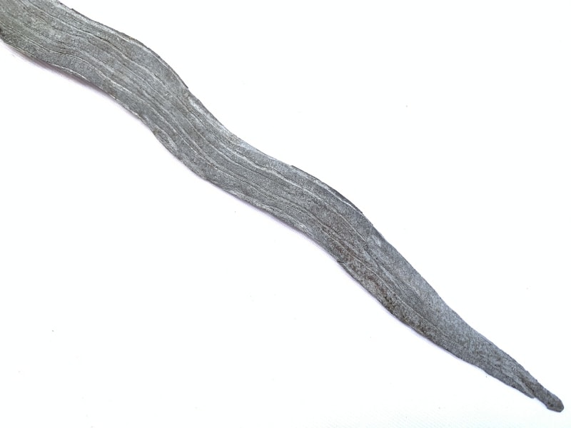 Silat Weapon: WHITE BLADE KRIS SAWO WOOD Weapon Knife Blade Dagger Sword Kriss Keris Silat Weapon: WHITE BLADE KRIS SAWO WOOD Weapon Knife Blade Dagger Sword Kriss Keris