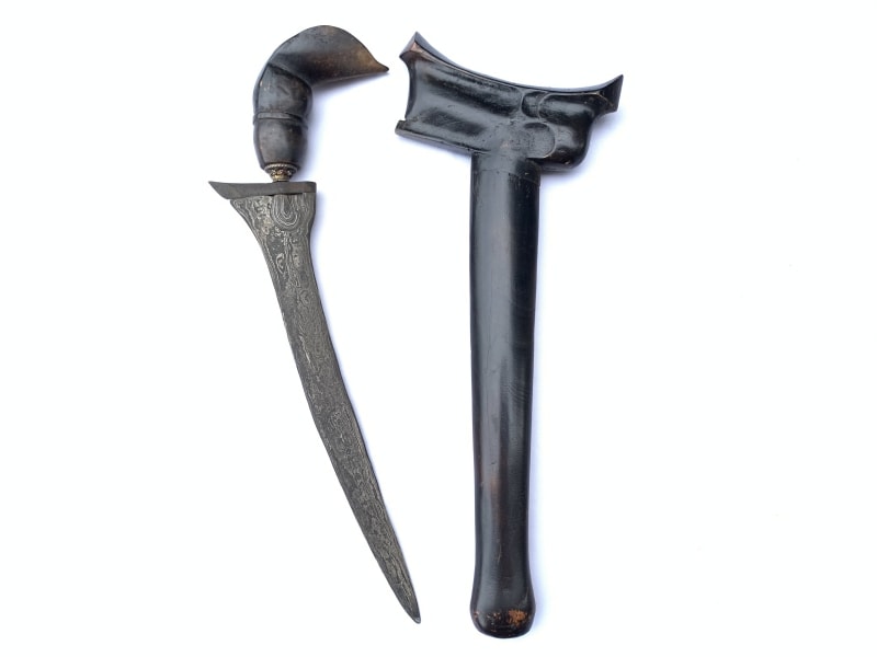 (3 PAMOR KERIS) KRIS SUMATRA Weapon Knife Blade Dagger Sword Kriss Asia Asian (3 PAMOR KERIS) KRIS SUMATRA Weapon Knife Blade Dagger Sword Kriss Asia Asian