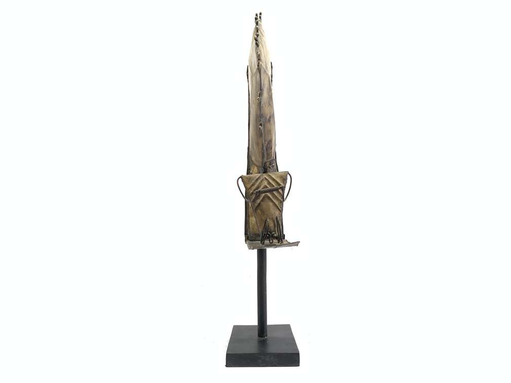 Old Jewelry (XXXL 570mm On Stand) Sumba Aristocrat Mamuli Ornament Wealth Status Brass Statue Old Jewelry (XXXL 570mm On Stand) Sumba Aristocrat Mamuli Ornament Wealth Status Brass Statue