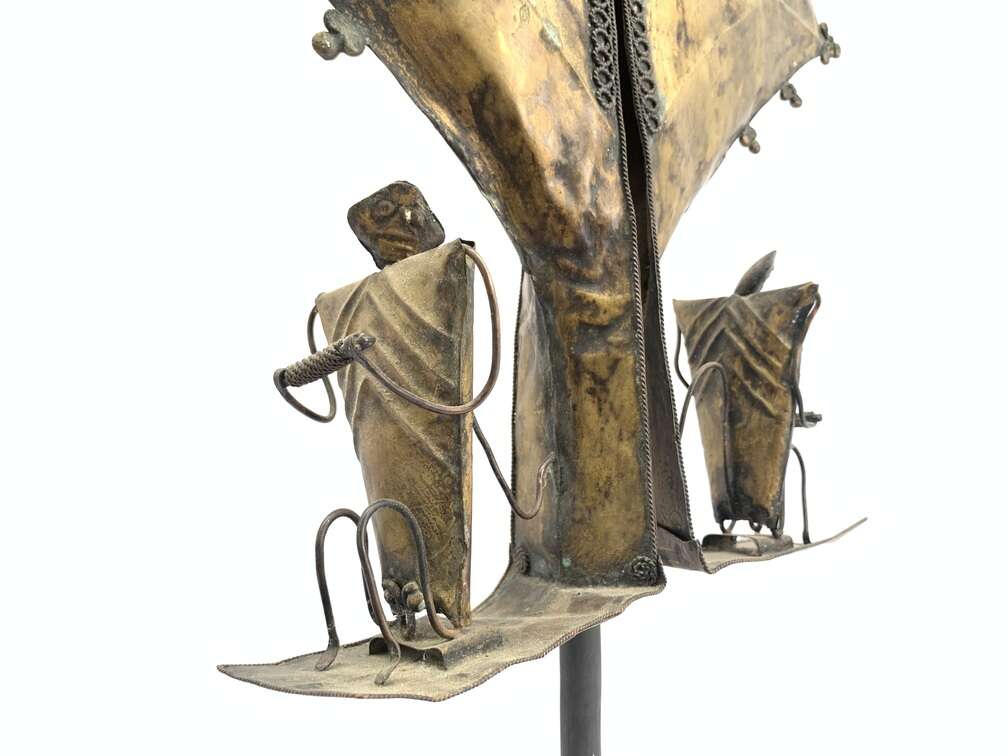Old Jewelry (XXXL 570mm On Stand) Sumba Aristocrat Mamuli Ornament Wealth Status Brass Statue Old Jewelry (XXXL 570mm On Stand) Sumba Aristocrat Mamuli Ornament Wealth Status Brass Statue