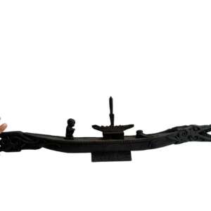 Miniature Boat 700mm Old Tribal Mini Vessel Serpent Statue Sculpture Figure Tribal Dayak Borneo