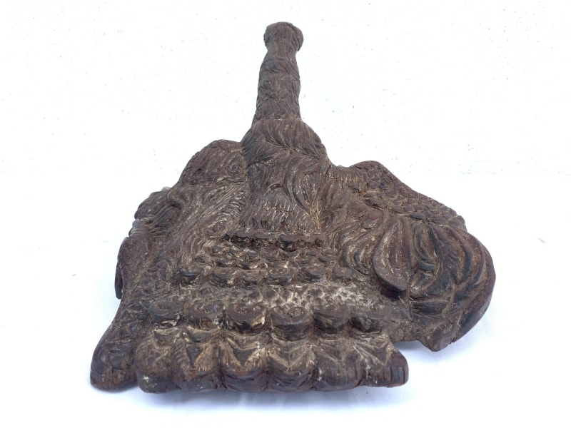 ANTIQUE SCULPTURE 420mm KOI BIRD Ironwood Figure Statue Animal Native Borneo ANTIQUE SCULPTURE 420mm KOI BIRD Ironwood Figure Statue Animal Native Borneo
