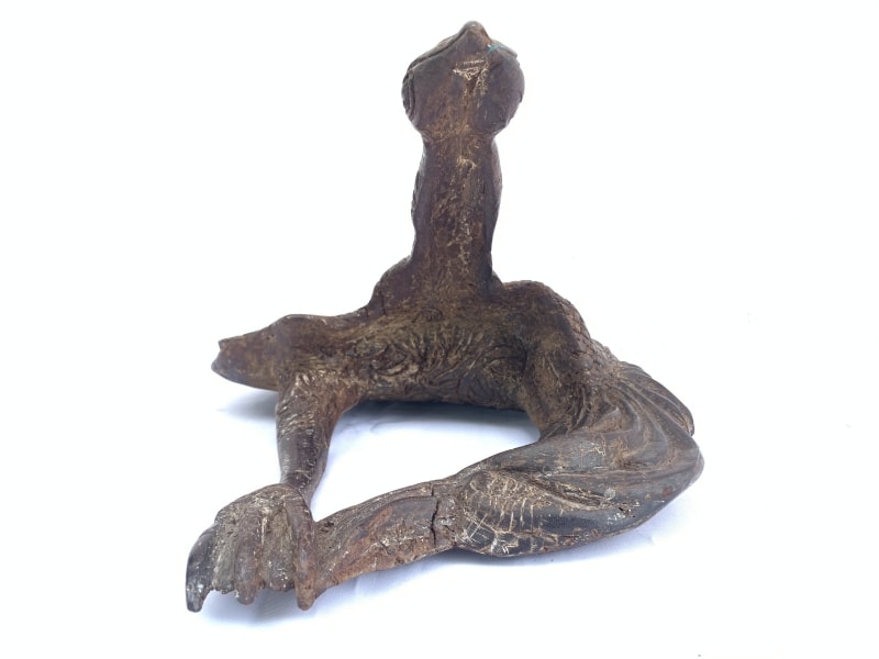 ANTIQUE SCULPTURE 420mm KOI BIRD Ironwood Figure Statue Animal Native Borneo ANTIQUE SCULPTURE 420mm KOI BIRD Ironwood Figure Statue Animal Native Borneo