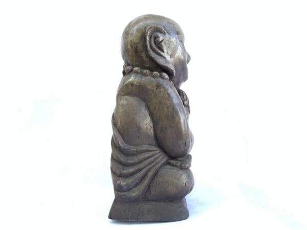 OLD WORSHIP STATUE 14 lb BUDDHIST BUDDHISM GOD Artifact Sculpture Figure Buddha