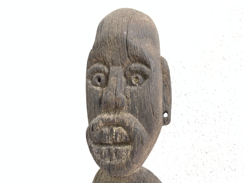 Hampatong GUARDIAN POLE 410mm ANTIQUE Tribal Statue Handmade Sculpture Eroded Primitive Figure Hampatong GUARDIAN POLE 410mm ANTIQUE Tribal Statue Handmade Sculpture Eroded Primitive Figure