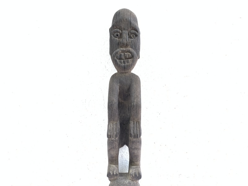 Hampatong GUARDIAN POLE 410mm ANTIQUE Tribal Statue Handmade Sculpture Eroded Primitive Figure Hampatong GUARDIAN POLE 410mm ANTIQUE Tribal Statue Handmade Sculpture Eroded Primitive Figure