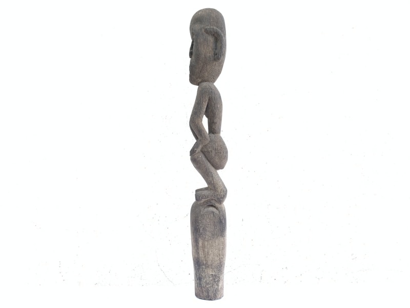 Hampatong GUARDIAN POLE 410mm ANTIQUE Tribal Statue Handmade Sculpture Eroded Primitive Figure Hampatong GUARDIAN POLE 410mm ANTIQUE Tribal Statue Handmade Sculpture Eroded Primitive Figure