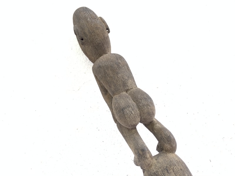Hampatong GUARDIAN POLE 410mm ANTIQUE Tribal Statue Handmade Sculpture Eroded Primitive Figure Hampatong GUARDIAN POLE 410mm ANTIQUE Tribal Statue Handmade Sculpture Eroded Primitive Figure