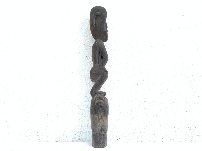 Hampatong GUARDIAN POLE 410mm ANTIQUE Tribal Statue Handmade Sculpture Eroded Primitive Figure Hampatong GUARDIAN POLE 410mm ANTIQUE Tribal Statue Handmade Sculpture Eroded Primitive Figure