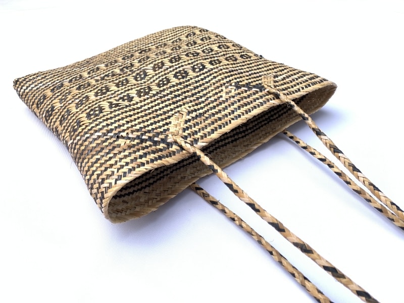 TRADITIONAL RATTAN BAG 310x300mm Rectangular Shoulder Tote Handbag Ajat Weaving Handmade Tribal #5 TRADITIONAL RATTAN BAG 310x300mm Rectangular Shoulder Tote Handbag Ajat Weaving Handmade Tribal #5
