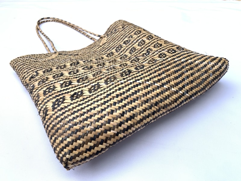 TRADITIONAL RATTAN BAG 310x300mm Rectangular Shoulder Tote Handbag Ajat Weaving Handmade Tribal #5 TRADITIONAL RATTAN BAG 310x300mm Rectangular Shoulder Tote Handbag Ajat Weaving Handmade Tribal #5