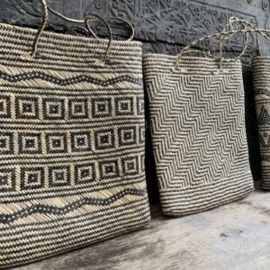 Handbag (3 Pieces) Shoulder Bag Weaving Basket Tote Fashion Traditional Rattan Fiber Art