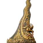 Traditional Asian Dagger 525mm Golden Dragon Keris Naga Nogo Emas Kris Sumatra Weapon Knife Blade Sword Kriss