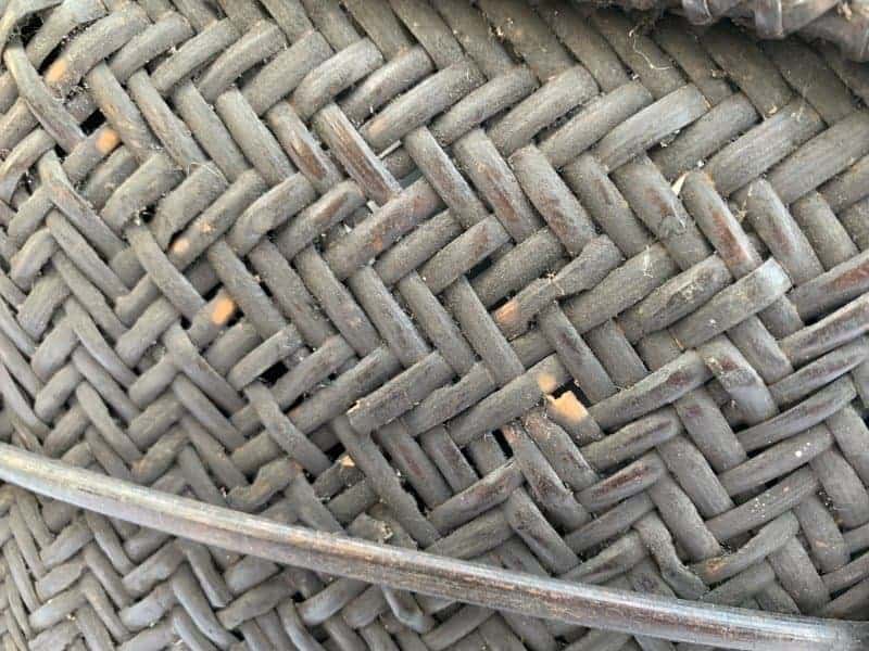 forest basket 320mm antique fiber art bakul tambok weaving woven art dayak borneo Forest Basket 320mm Antique Fiber Art Bakul Tambok Weaving Woven Art Dayak Borneo