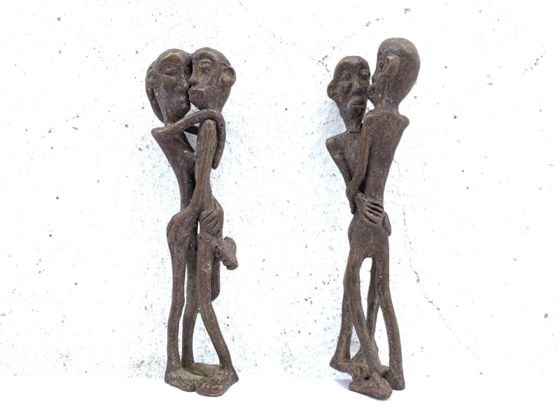 FOUR NAKED STATUE (For Wedding or Lovers) Brass Man Women Male Female Figure Figurine Sexy Asian FOUR NAKED STATUE (For Wedding or Lovers) Brass Man Women Male Female Figure Figurine Sexy Asian