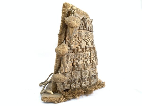 DAYAK CARRIER 390mm Dyak Modang Tribal Borneo Backpack Baby Child Infant Basket Artifact Statue Figure