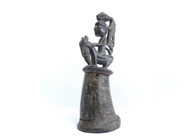 Batak Artifact 220mm Medicine Chamber Box Tribal Container Bottle Statue Figurine Sculpture Indonesia
