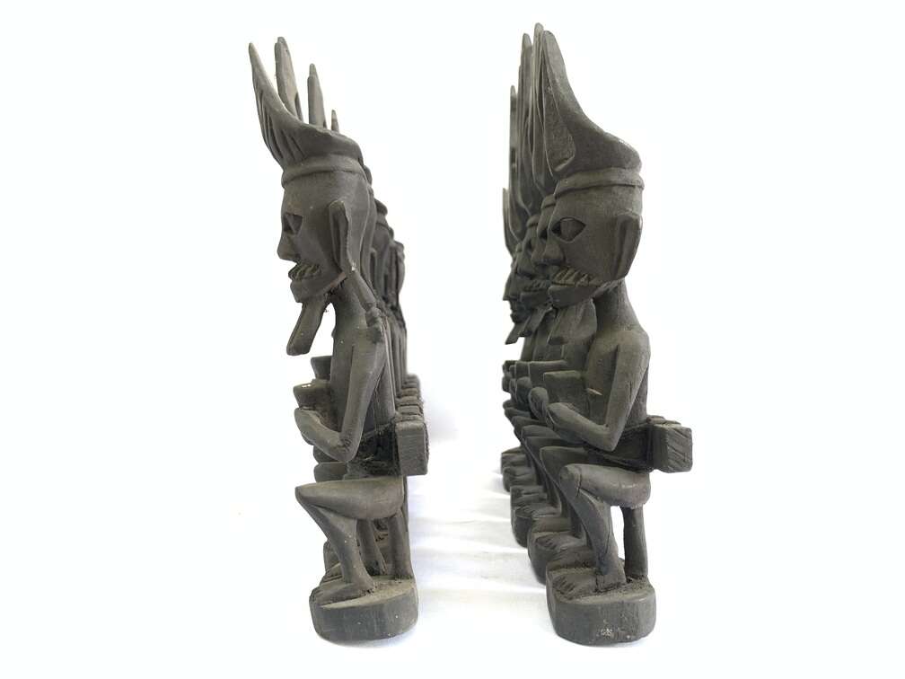 Art Sculpture 320mm Nias Warrior Statue Interior Hotel Home Pub Bar Office Tribal Sculpture Figure Figurine Art Sculpture 320mm Nias Warrior Statue Interior Hotel Home Pub Bar Office Tribal Sculpture Figure Figurine