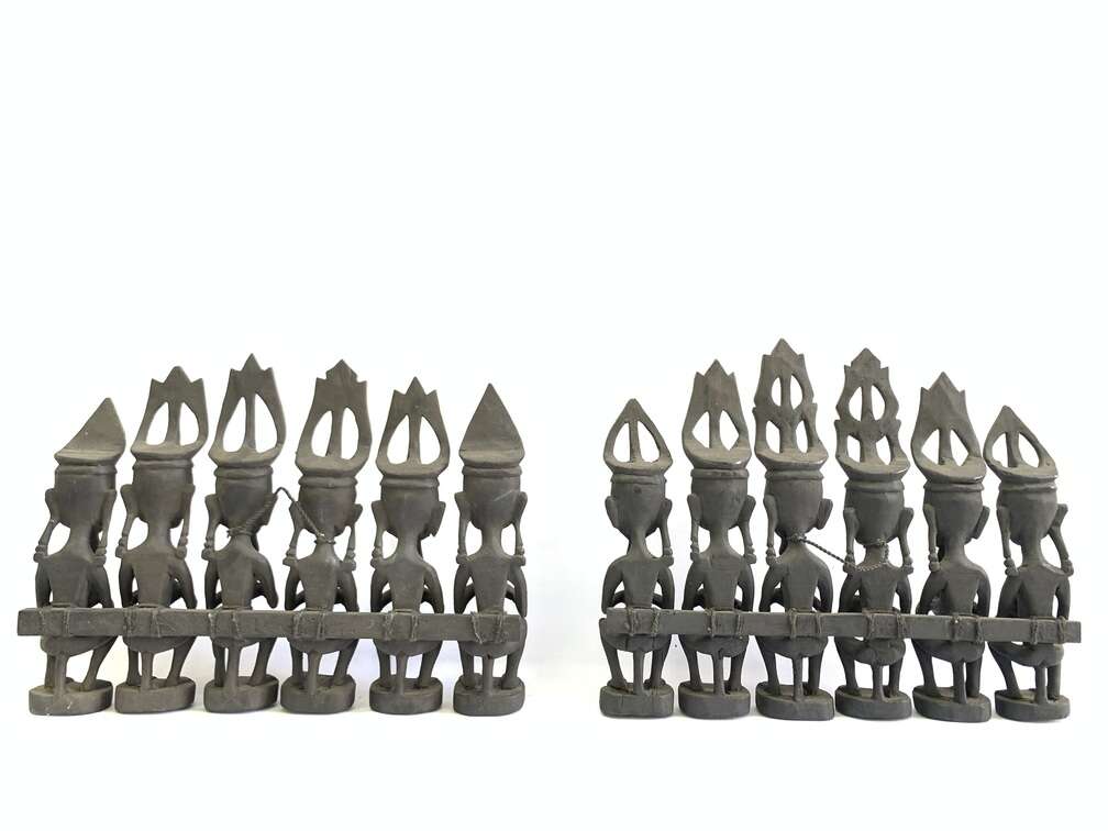 Art Sculpture 320mm Nias Warrior Statue Interior Hotel Home Pub Bar Office Tribal Sculpture Figure Figurine Art Sculpture 320mm Nias Warrior Statue Interior Hotel Home Pub Bar Office Tribal Sculpture Figure Figurine