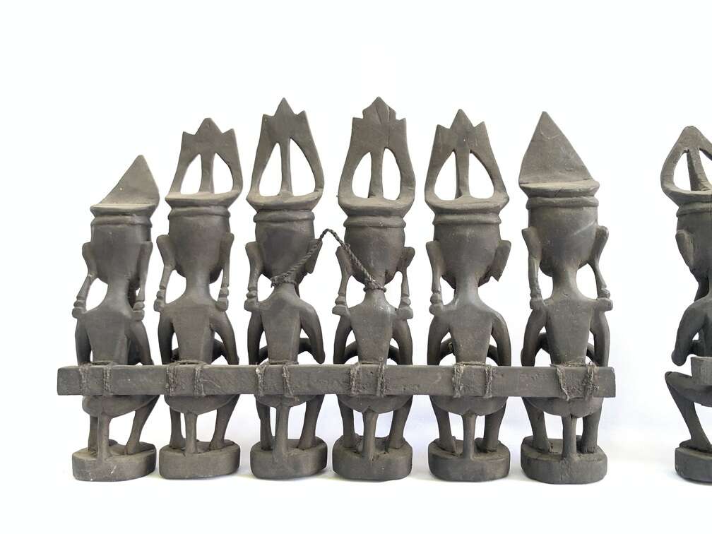Art Sculpture 320mm Nias Warrior Statue Interior Hotel Home Pub Bar Office Tribal Sculpture Figure Figurine Art Sculpture 320mm Nias Warrior Statue Interior Hotel Home Pub Bar Office Tribal Sculpture Figure Figurine