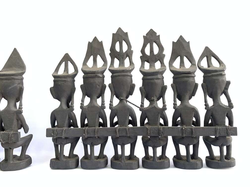 Art Sculpture 320mm Nias Warrior Statue Interior Hotel Home Pub Bar Office Tribal Sculpture Figure Figurine Art Sculpture 320mm Nias Warrior Statue Interior Hotel Home Pub Bar Office Tribal Sculpture Figure Figurine